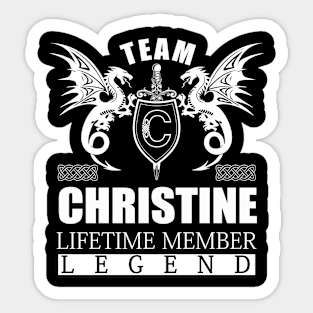 CHRISTINE Sticker